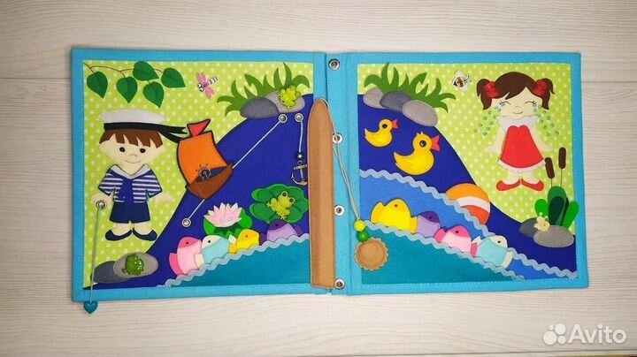 Стихи Агнии Барто - развивающая книжка из фетра