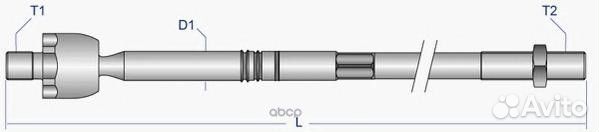 Тяга рулевая перед прав/лев reax2091 Moog