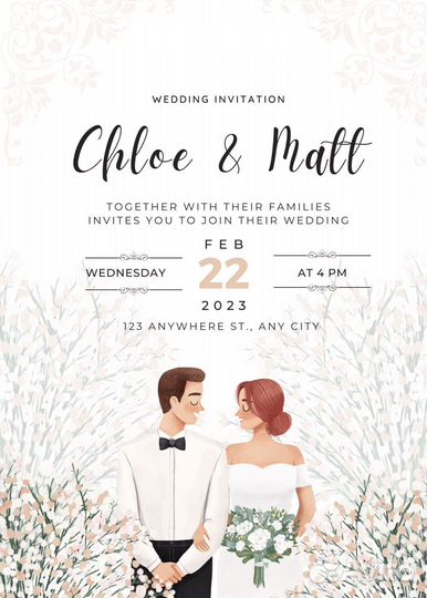 Приглашения на свадьбу / день рождения / вечеринку