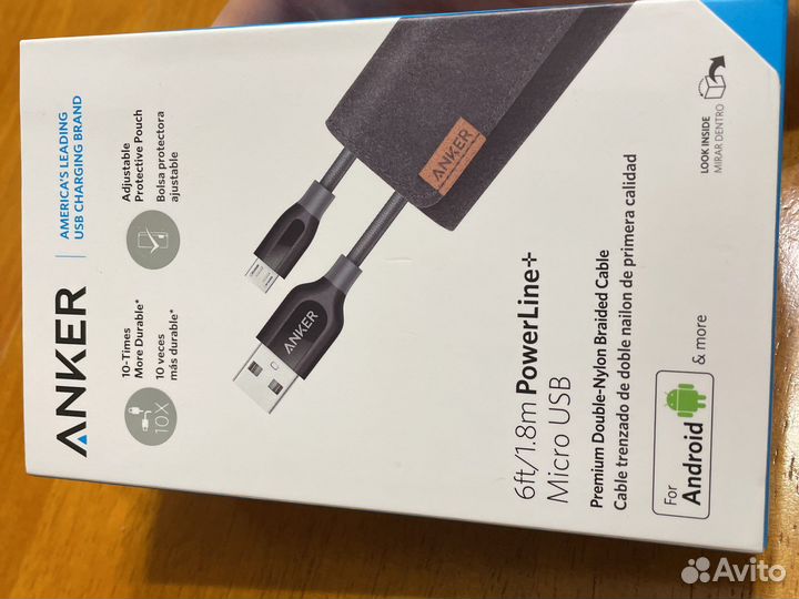 Провод Anker для зарядки mini usb