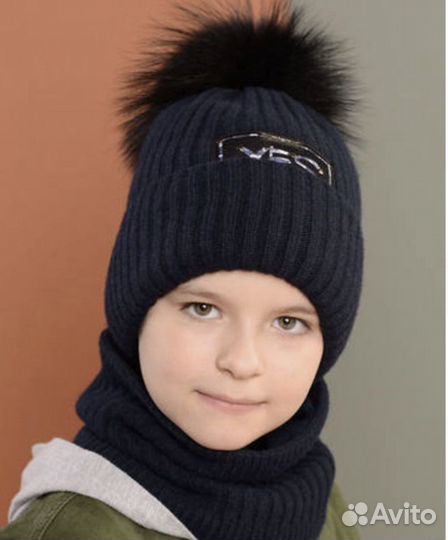 Новый набор: шапочка+ снуд бренд