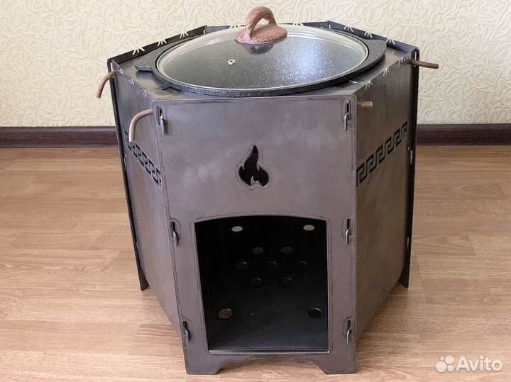 Печь для казана 3 в 1