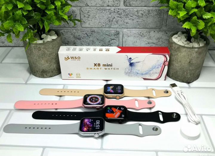 Apple watch X8 mini/41mm/Смарт часы/Новые