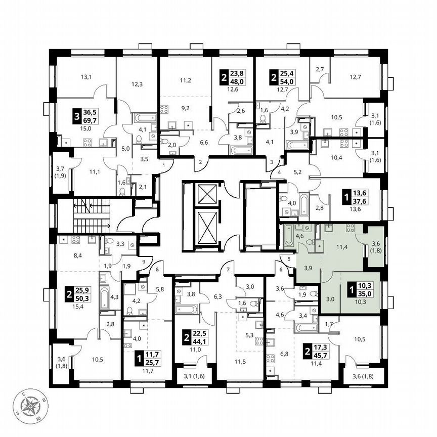 1-к. квартира, 35 м², 16/21 эт.
