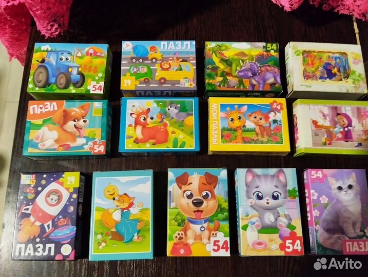 Пазлы детские разные