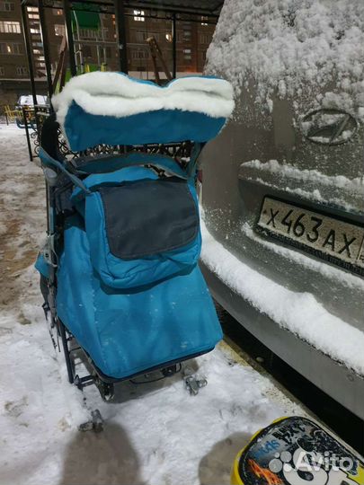 Детские санки коляска