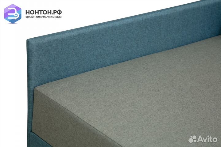 Диван Мальта серый / синий