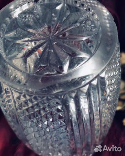 Хрустальная ваза для цветов СССР