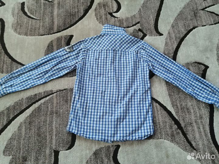 Отправлю почтой. Синяя клетчатая рубашка yigga (Ге