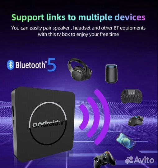 SMART tv приставка 4Gb/32Gb, Android 13, 4K
