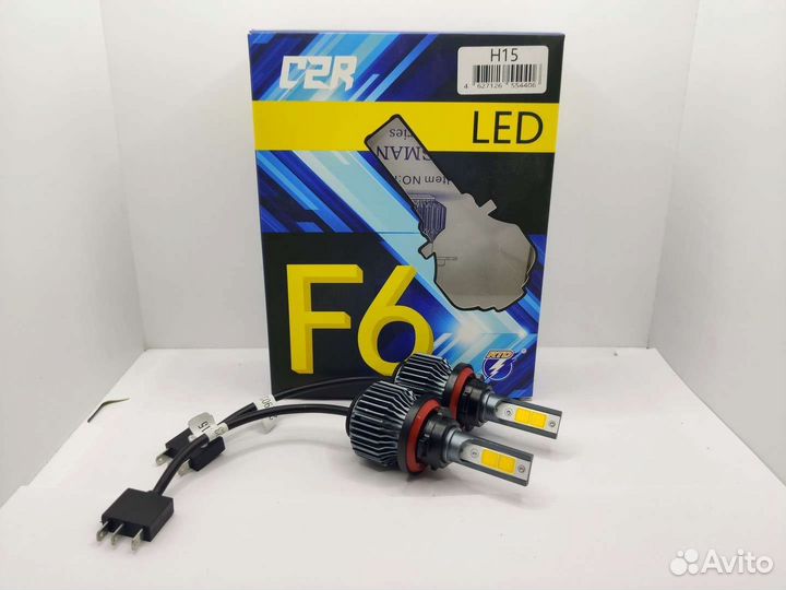 Led лампы F6 4300К с радиатором