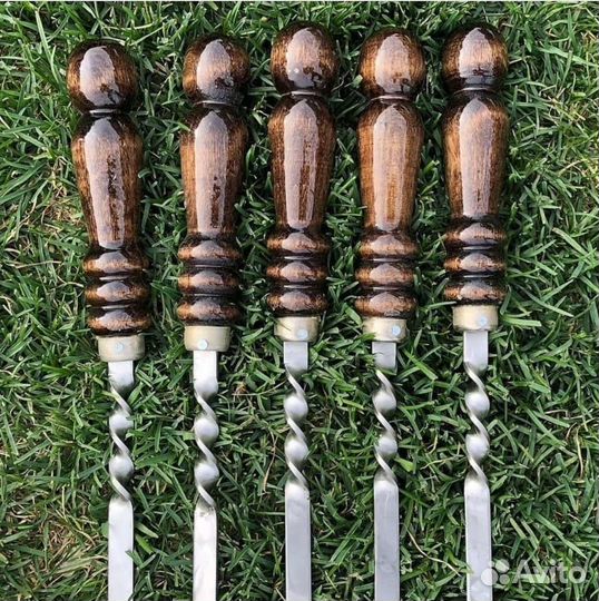 Шампуры с деревянной ручкой