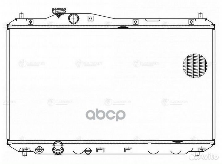 Радиатор охлождения для а/м Honda Civic 4D (12)