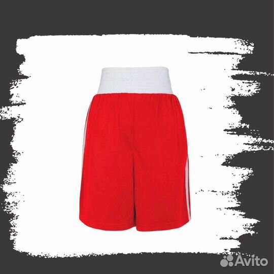 Шорты боксерские Boxing Short Punch Line красные