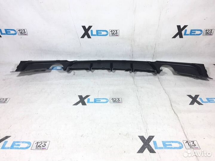 Диффузор в задний бампер F30 M 1+1 глянец