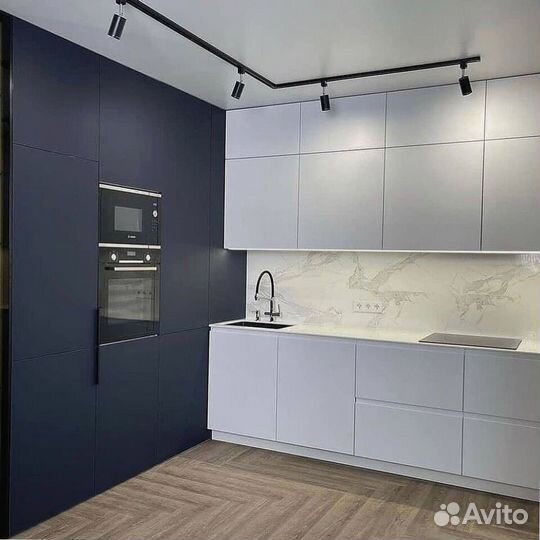 Угловой кухонный гарнитур современный