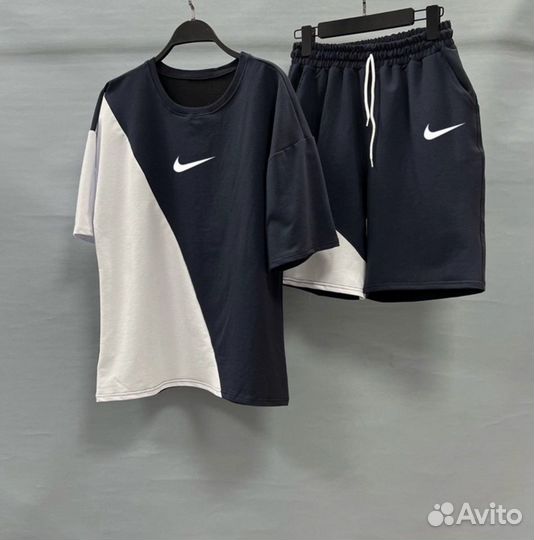 Летний мужской костюм Nike шорты + футболка