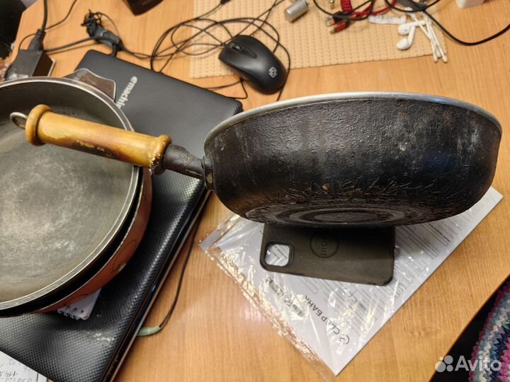 Сковорода tefal, мечта и с деревянной ручкой