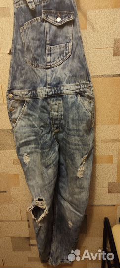 Джинсовый комбинезон zara