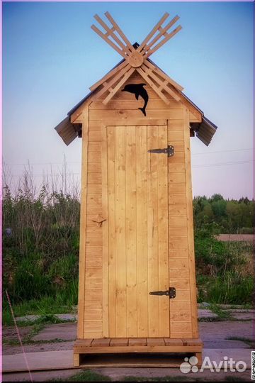 Дачный туалет деревянный SOX564