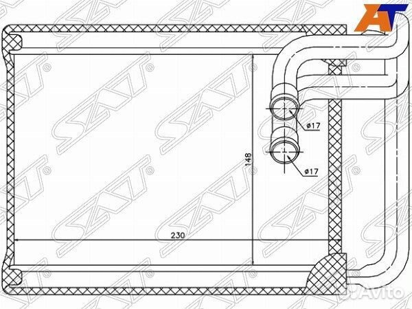 Радиатор отопителя салона hyundai sonata 04-09