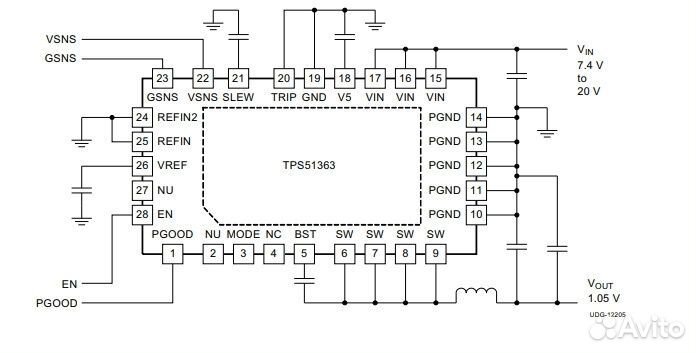 Микросхема TPS51363