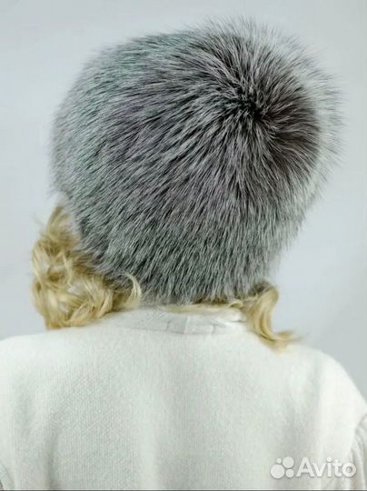 Шапка зимняя меховая женская из чернобурки