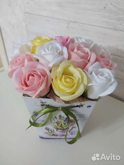 Букет цветов из мыла
