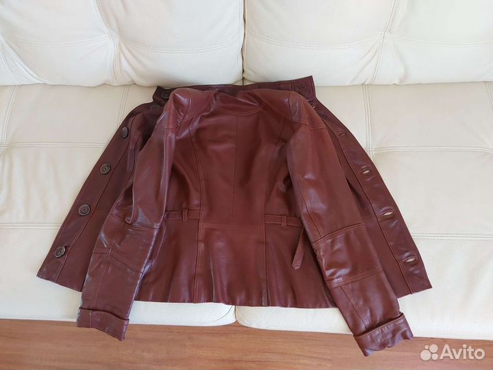 Фирменная кожаная куртка Begardini