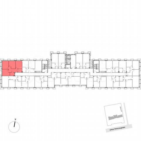 3-к. апартаменты, 64,8 м², 3/7 эт.