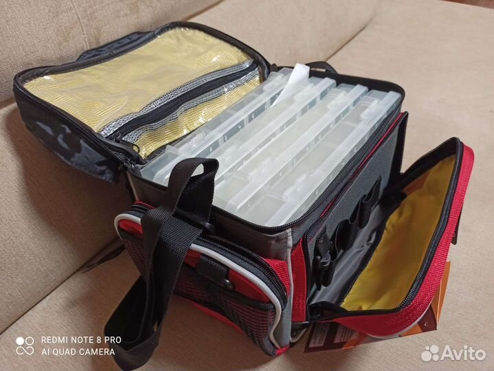 Сумка для рыболовных приманок с 4 коробками