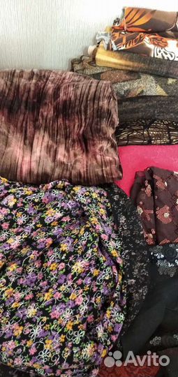 Отрезы ткани трикотаж с люрексом