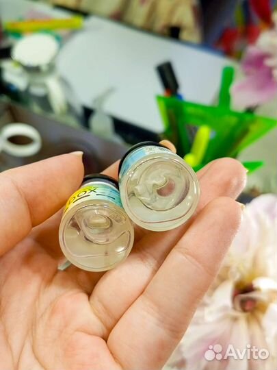 Линзы контактные цветные Dox Korea Kiwi Gray -3