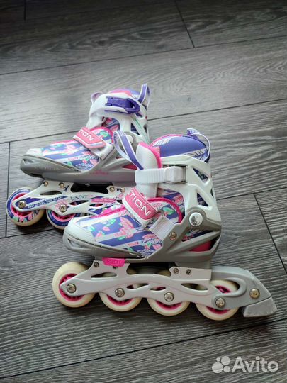 Роликовые коньки reaction раздвижные