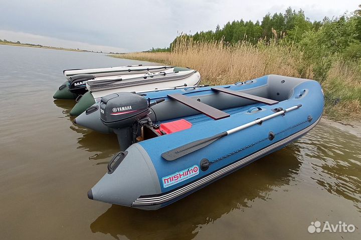 Лодка mishimo family lite DF 430 (Сине-серый)