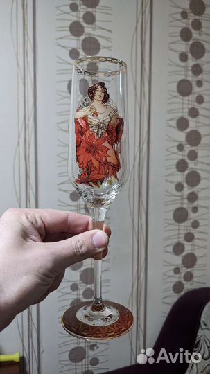 Бокал Goebel Муха Рубин