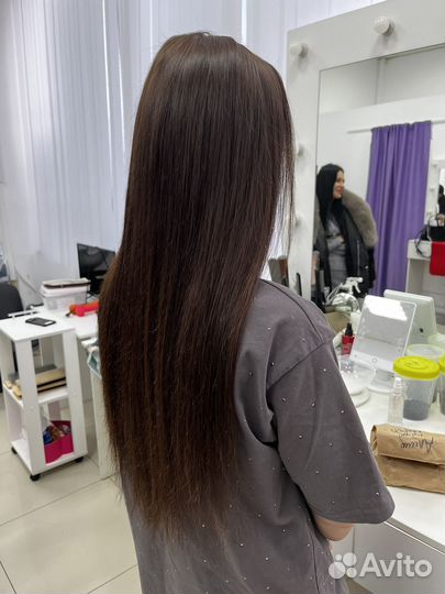 Наращивание волос модель