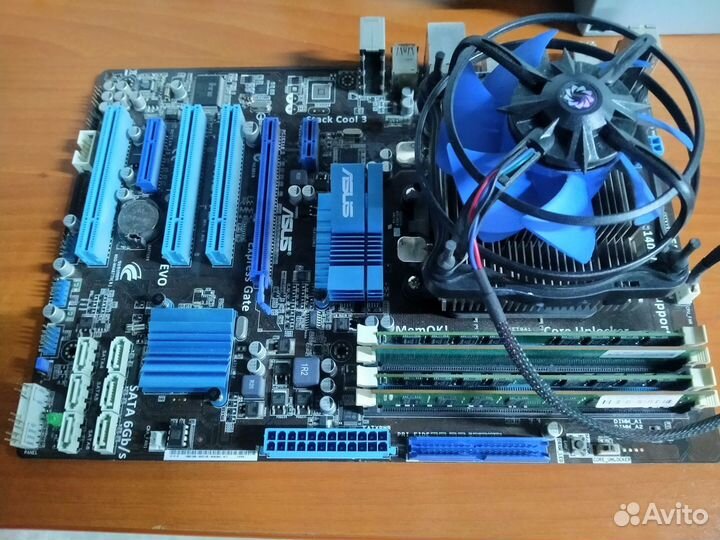 Комплект Asus + Phenom + Ram + Cooler + бп