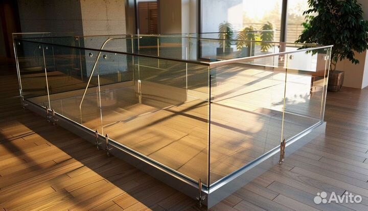 Лестница с реечным ограждением