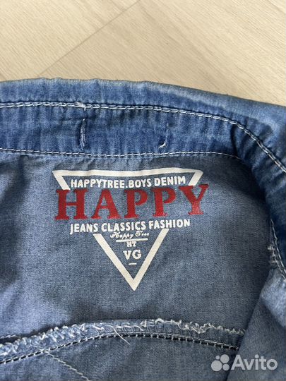 Джинсовая рубашка на рост 122-128 см