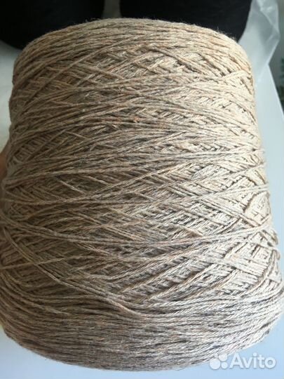 Пряжа меринос с шелком и льном