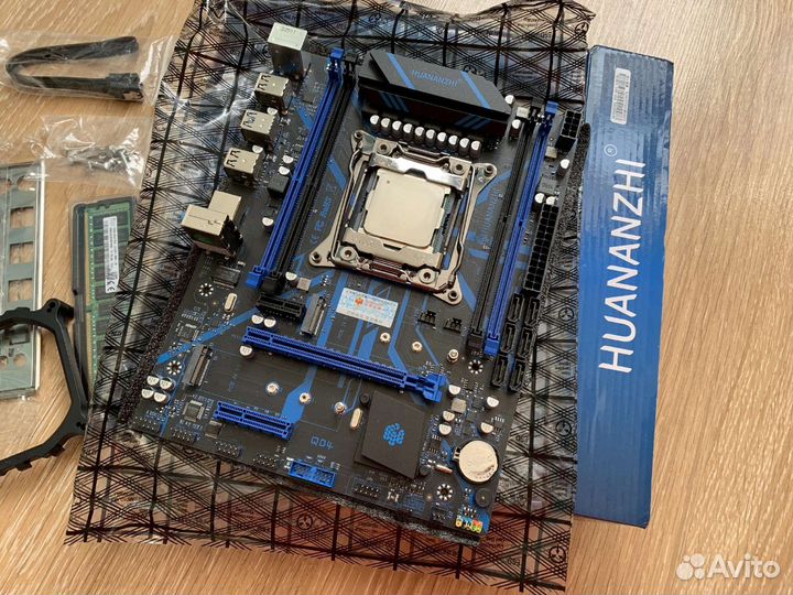 Комплект материнка, Xeon 2667 v3 8/16, 16Гб