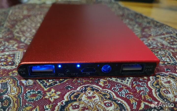 Power Bank с солнечной батареей 20 мАч