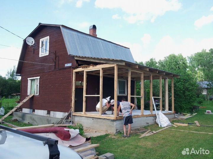 Строительство веранд, террас и пристроек под ключ