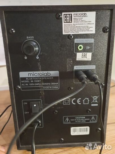 Колонки 2.1 microlab M-100BT