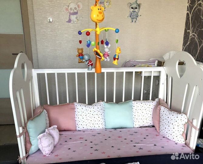 Бортики для детской кроватки