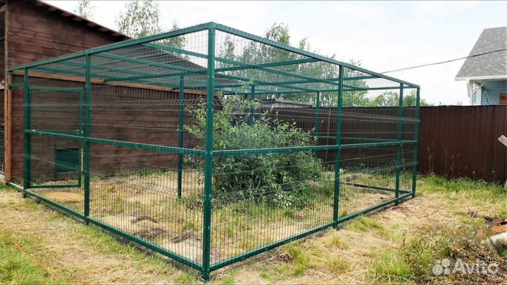 Вольер для собаки из 3Д сетки