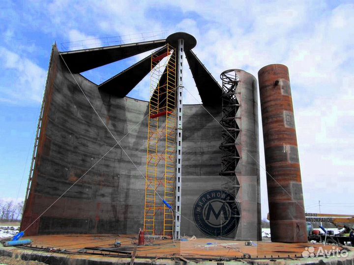 Резервуар от завода 20 м3 и более. рвс