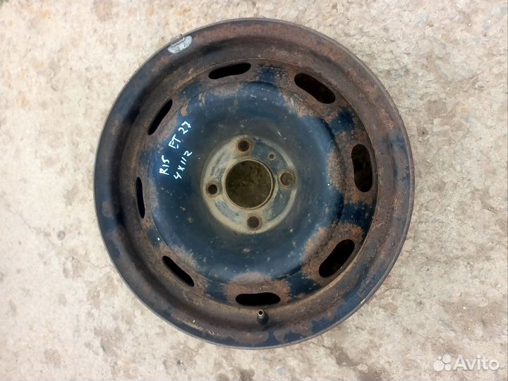 Диск штамп R15 4x112 ET 27 Цо 65