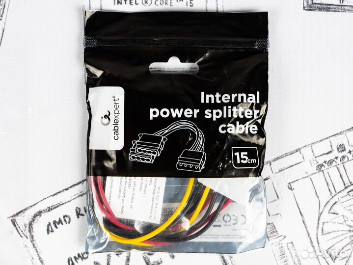 Кабель-разветвитель Cablexpert Molex - 2 x Molex